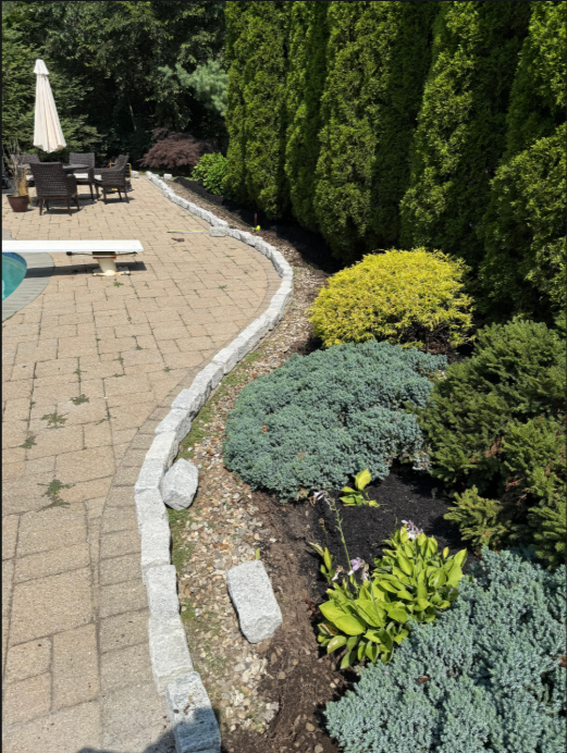 Poolside Edging — Before